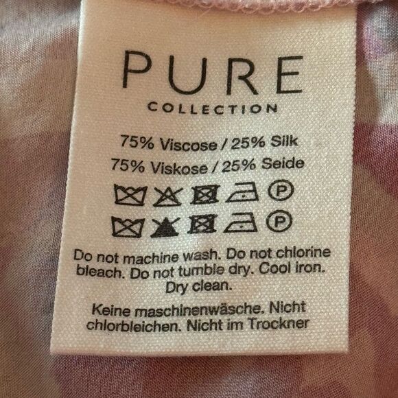 PURE COLLECTION SILK BLEND SHIRT. CITRUS PRINT - Picture 4 of 7